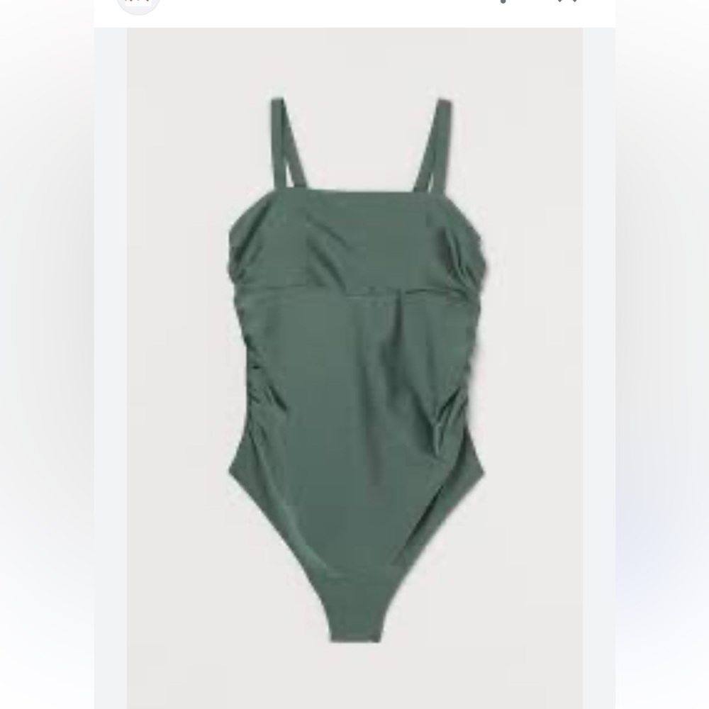 NWT H&M Women’s Maternity MAMA Ruffle Trimmed One Piece Swimsuit